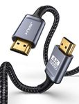 JSAUX 4K HDMI Cable 3M, Ultra High Speed 18Gbps HDMI 2.0 Cable Lead Support 4K@60Hz HDR, HDCP 2.2, 2160P, HD 1080P, Ethernet, 3D, ARC Compatible with Fire TV, Apple TV, PlayStation PS4 PS3 PC - Grey