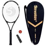 Senston 27 inch Tennis Racket for Adults Tennis Racket Professional Tennis Racquet, Black