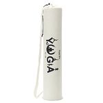 PANFIKH Yoga Mat Bag Holder - Natural Cotton Yoga Mat Cover Bag with Shoulder Strap, Suitable for Yoga Mats up to 8mm Thickness