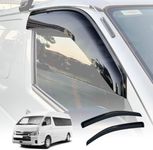 X-CAR Weather Shield Weathershields Window Visor Injection Compatible with Toyota Hiace 2005-2019