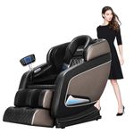 Massage Chair Full Body, Neck Shoulder Back Massage Recliner with Foot Rollers，Full Body Airbag Massage Recliner with Head and Calf Extension Massage, Zero Gravity SL Track Armchair Office Home(Black)