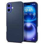 Spigen Liquid Air Back Cover Case Compatible with iPhone 16 Plus (TPU | Navy Blue)