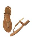 Shoetopia Women's SND-138 Copper Flat Sandal-4 Kids UK (SND-138-Copper)-EU37