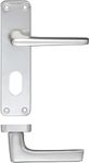 ZCA21OPSA Contract Aluminium Lever On Oval Profile Backplate SAA From The Door Handle Store