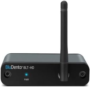 BluDento 5.0 aptX HD, True HiFi Long Range Bluetooth Music Audio Receiver, Designed for Home Stereo & Pre Amplifier & External DAC