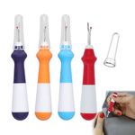 4 Pack Multicolor Seam Ripper Unpicker Sewing Tool Stitch Unpicker with Ergonomic Handle, Sharp Seam Ripper Sewing Thread Removers for Quick Unpick Sewing Crafting Removing Threads