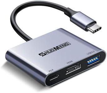 USB C to HDMI Multiport Adapter, 3-in-1 Type-C Hub with 4K HDMI, USB 3.0 Port, 100W PD Fast Charging Port, AV Converter for iPhone Laptop, Mac iPad MacBook Chromebook