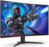 AOC Gaming C32G2ZE - 32 Inch FHD Curved Monitor, 240Hz, 1 ms MPRT, VA AMD FreeSync Premium, Low Input Lag (1920x1080@ 240Hz, 300 cd/m², HDMI/DP)