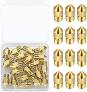 20 Piezas MK8 Boquillas de Latón para Impresora 3D, 0,4 mm Boquillas Extrusión 3D Compatible con Creality Ender 3/Ender 3 V2/Ender 3 Pro/Ender 3 Max/Ender 5 Pro/Ender 3 S1/Ender 3 Neo/CR-10S