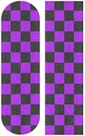 YYZZH Purple Checkered Gingham Plaid Pattern Square Design Skateboard Grip Tape 9"x33" Anti Slip Sandpaper Longboard Scooter Griptape Sheet Sticker