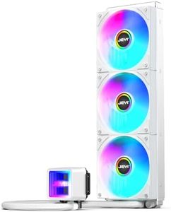 JEYI iArcticStorm 360 Water Cooler White, Desktop ARGB AIO Liquid CPU Cooler, Intel & AMD TDP 280W, Infinity Mirror Efficient PWM-Controlled Pump, for AMD Ryzen AM5|4, Intel LGA 1851|1700 etc.