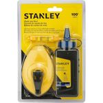 AMK® Stanley Chalk Line Set 30m For Reels With On Board Hook Storage Folding Crank Sliding Door Quick Refill