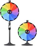 WinSpin 24" Dual Use Prize Wheel Tabletop and Floor Stand Adjustable 12 Slots Heavy Duty Dry Erase Spinning Fortune Wheel for Carnival Spinner Game & Tradeshow, Breeze Wheel Series