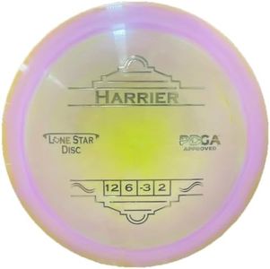 Lone Star Disc Bravo Harrier | Understable Disc Golf Distance Driver | 170g+ | Durable & Smooth Premium Plastic | Max-Distance Understable Driver for All Skill Levels | Colors May Vary