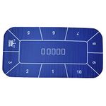 Poker Stuff India Poker Layout Rubber Mat/Table Top - Portable for Casino (Royal Blue, Size: 180 X 90 cms)