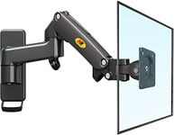 NB AV Mount TV Monitor Wall Mount Bracket Full Motion Articulating Swivel for 17-35 Inch Monitor with Load Capacity from 6.6~26.4lbs (Double Extension) ZZ-F150-B