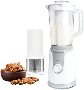 40oz Nut Milk Maker, Filterless Milk Machine with 8 Stainless Steel Blades - Multi-Function Plant-Based Milk Maker for Oat, Soy, Cow, and Dairy-Free Beverages