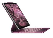 typecase Edge Magic Style Keyboard for iPad Air 13 (M2) 2024 & iPad Pro 12.9 Inch (6th/5th/4th/3rdGen), Click Anywhere Trackpad, 11-Color Backlit, Cantilever, Light Weight, Pencil Dock-Raspberry