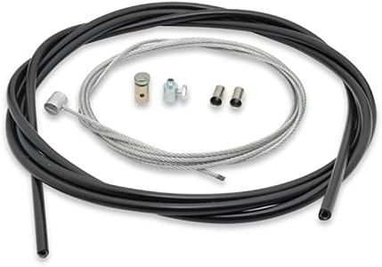 Easyboost Cable de Embrague Ø2mm Universal 2 Metros con Funda Abrazadera y Escañacables para Moto y Cross