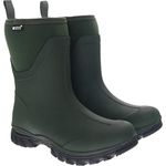 Muds Dovestone, Ladies Short Welly in Forest Green & Olive - UK Size 7