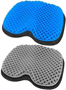 NEW-Vi Anti-Slip Kayak Seat Cushion - Waterproof Thicken Gel Boat Kayak Canoe Rowing Stadium Pad for Sit in Kayak Chair Kayak Accessories Equipment Gear for Fishing Kayak (Blue+Grey)