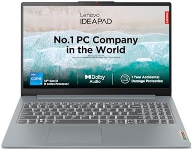Lenovo IdeaPad Slim 3 12th Gen Intel Core i5-12450H 15.6 Inch (39.6cm) FHD Thin & Light Laptop (16GB/512GB SSD/Windows 11/Office Home 2024/3months Game Pass/Arctic Grey/1.62Kg), 83ER00MCIN