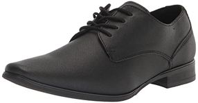 Calvin Klein Men's Brodie Oxford Shoe Boots, Black Saffiano 002, 10