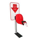 Take-A-Number System Ticket Dispenser with Counter Stand and 1 Roll Queue Tape Paper 3 Digits 2000 Tickets for Queue Call System