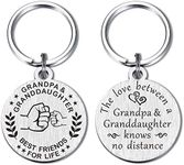 MXRSDF Grandpa Gifts, Grandfather Keychain, Grandpa Key Ring
