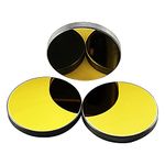 CO2 Laser Mirrors Si Material for CO2 Laser Engraver Cutter, Si Mirror Silicon Material Reflector Lens for CO2 Laser Cutting Engraving Machine Pack of 3pcs (D25mm(0.98"))