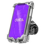 Premium Bike Phone Mount by Delta Cycle - Universal Bicycle Smartphone Holder Adjusts to Any Handlebar & Fits Android or iPhones - Water-Resistant, Easily Accessible On The Go - Hands-Free Access