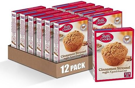 Betty Crocker Baking Mix, Muffin & Quick Bread Mix, Cinnamon Streusel, 13.9 Oz Box (Pack of 12)