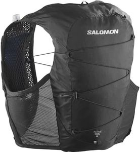 Salomon Unisex Active Skin Running Vest with Flasks, Black, Small (Pack of 8)