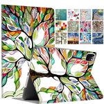 DuraSafe Cases for iPad PRO 11 3rd 2nd Gen [ PRO 11 3 2 ] A2377 A2459 A2301 A2460 A2228 A2068 A2230 A2231 Printed Folio Magnetic Protective Sleek & Classic Design Cover - Olivia Tree