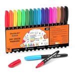 Shuttle Art Whiteboard Pens, 16 Colours Whiteboard Markers, Fine Point Dry Erase Markers, Dry Wipe Pens for Writing, Drawing on Whiteboards, Weekly Planner, Glass for School Office Home