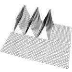 Vtedu 10 Pack Cat Repellent Mat, Indoor & Outdoor Anti Cat Scratch Mat with Spikes, Waterproof & Reusable Cat Deterrent Mat for Garden, Sofa, Bed