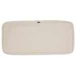 Classic Accessories Montlake Patio Bench Seat Cushion Slip Cover, Antique Beige, 42x18x3