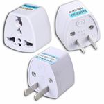 KAVANA (3 pcs) Type-A india to us converter plug - USA Adapter for indian plug // India to USA Universal Travel Adapter for USA, Canada, Mexico, Brazil, Cuba, Thailand, Taiwan, Japan, Panama, etc