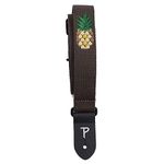 Perris Leathers CWS15EMB-7110 Cotton Ukulele Strap with Embroidered Design- 1.5", Pineapple, Red