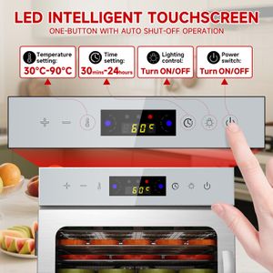 Stainless Steel Food Dehydrator, 8-Tray – High Capacity Dryer