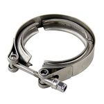 PTNHZ Universal Stainless Steel 2.0" V Band Clamp For Turbo, Downpipes, Exhaust Systems(2.0"/2.5"/2.75"/3.0"/3.25"/3.5"/4.0")