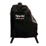 GHP Group Dyna-Glo DG1176CSC Premium Vertical Offset Charcoal Smoker Grill Cover, Black