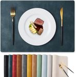 MOSAYT Vinyl Placemats Set of 6-12 