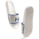 CHUPPS Mumbai Indians (MI) Official Slider for Women (5UK, White & Gold), FOAM6 Upper Technology (6mm Foam) for Snug Fit with ERGOX Footbed (Contoured & Cushioned) for Super Comfort Flip Flop Slipper