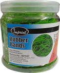 IMPRINT Nylon Rubber Bands | 3 inch Diameter | Pack of 400 | Green