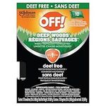 OFF Deep Woods Deet Free Insect and Mosquito Repellent Towelettes, Bug Spray Wipes for Camping, Bug Repellent Safe for Clothing, 10 Ct, (Packaging May Vary)