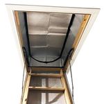 Attic Stairs Insulation Cover for Pull Down Stair - Attic Insulation Tent with Zipper 25" x 54" x 11" Fire Proof Attic Cover Stairway Insulator