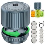 Mason Jar Vacuum Sealer - Eelectric Mason Jar vacuum Sealer Kit For Mason Canning Jars with Can Opener, Regular and Wide Mouth, Mason Jar Lids (Starry Blue(Full-Auto))