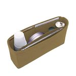 GREENSHEEP Women Felt Fabric Purse Organizer Inserts for Ladies Shoulder Handbag, Tote, Hobo Bag Purse Divider, Multiple Storage Compartment (Beige) (7.5x1.8x4) (Size - Miniature)
