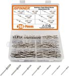 ISPINNER 260pcs Stainless Steel Blind Rivets, 7 Sizes Pop Rivets Assortment Kit
